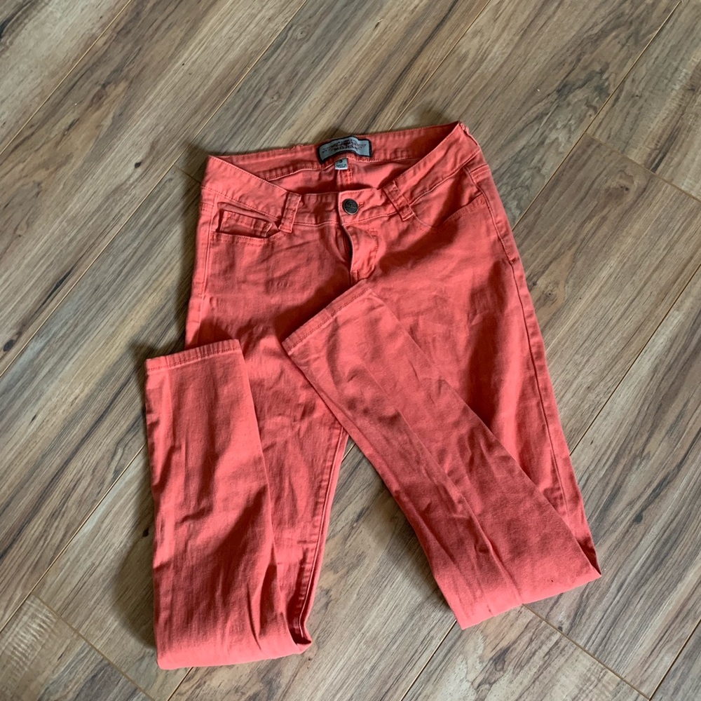 Coral American style iris jeans